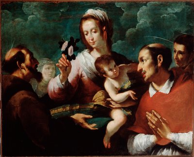 Virgin and Child with Saint Charles Borromeo by Giovanni Andrea di Ferrari