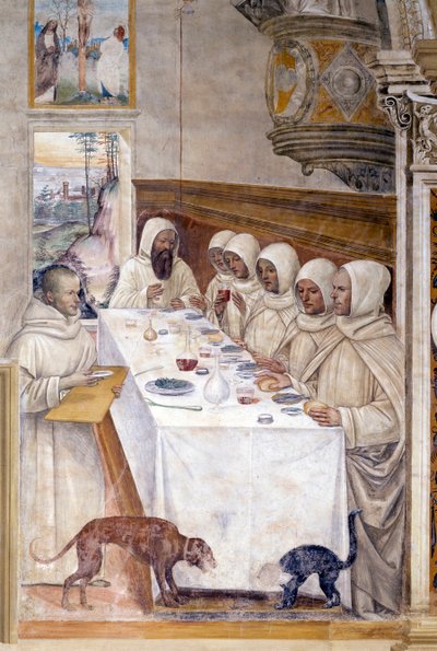 Benedict Gets Flour in Abundance and Feeds the Monks by Giovanni Antonio Bazzi Sodoma