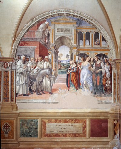 How Fiorenzo Sends Prostitutes to the Monastery by Giovanni Antonio Bazzi Sodoma
