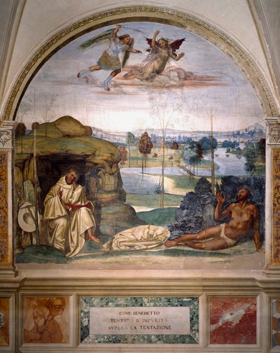 Saint Benedict Triumphs Over Temptation by Giovanni Antonio Bazzi Sodoma