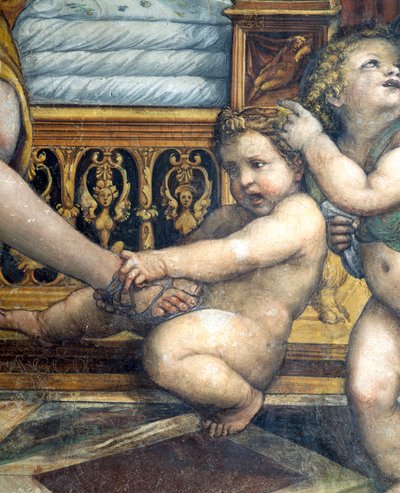 The Hall of the Marriage of Alexander the Great and Roxanne (detail) by Giovanni Antonio Bazzi Sodoma