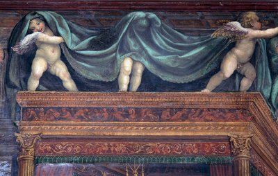 The Hall of the Marriage of Alexander the Great and Roxanne (detail) by Giovanni Antonio Bazzi Sodoma