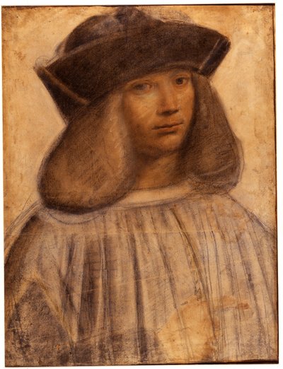 Portrait of Francesco Melzi, Italian Painter, Pupil and Companion of Leonardo da Vinci by Giovanni Antonio Boltraffio