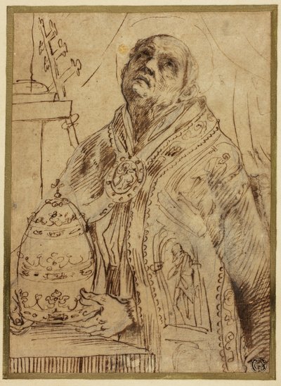 Papal Saint by Giovanni Antonio Burrini