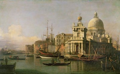 A view of the Dogana and Santa Maria della Salute by Giovanni Antonio Canal