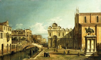 The Campo Santi Giovanni e Paolo, Venice by Giovanni Antonio Canal