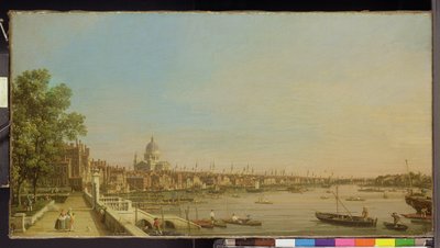 The Thames from the Terrace of Somerset House Looking Towards St. Paul
