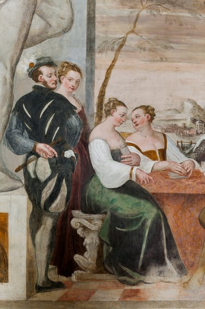 Card Game, Main Hall by Giovanni Antonio Fasolo