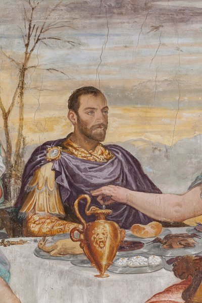 The Banquet of Cleopatra (detail), c.1560-65 by Giovanni Antonio Fasolo