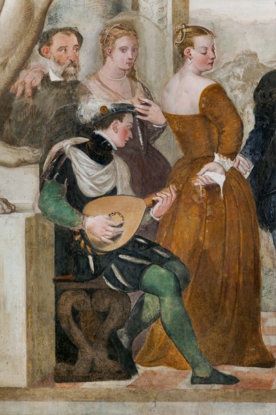 Invitation to the Dance, Main Hall, c.1570 by Giovanni Antonio Fasolo