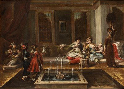Armenian Interior or Orient Scene by Giovanni Antonio Guardi