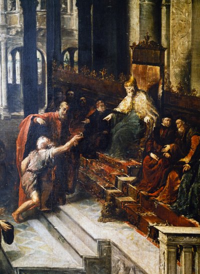 Fisherman Giving the Ring to the Doge of Venice Bartolomeo Gradenigo by Giovanni Antonio Guardi