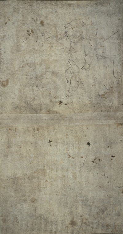 Sketch of Joseph Holding the Christ Child by Giovanni Antonio Guardi