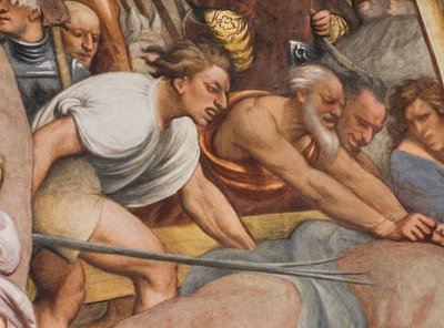 Central Nave, Second South Span, Jesus Falls Under the Cross by Giovanni Antonio Pordenone