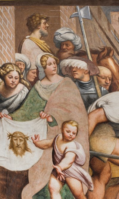 Central Nave, Second South Span, Jesus Falls Under the Cross by Giovanni Antonio Pordenone