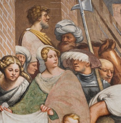 Central Nave, Second South Span, Jesus Falls Under the Cross by Giovanni Antonio Pordenone