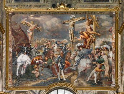 Counterfaccata, IL Pordenone, Crucifixion 1520-21 by Giovanni Antonio Pordenone
