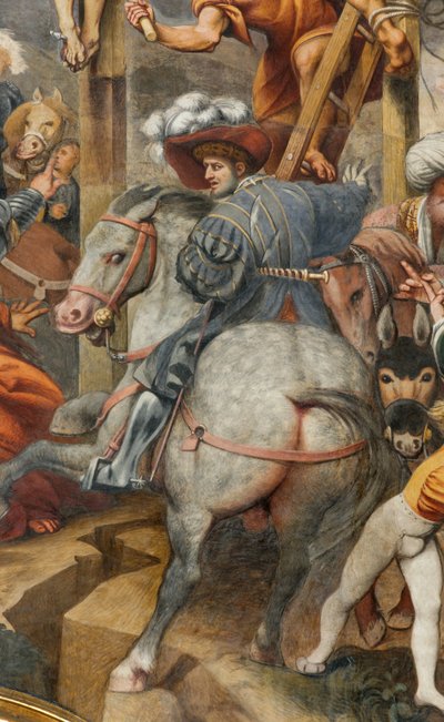 Counterfaccata, Il Pordenone, Crucifixion 1520-21 (Detail) by Giovanni Antonio Pordenone