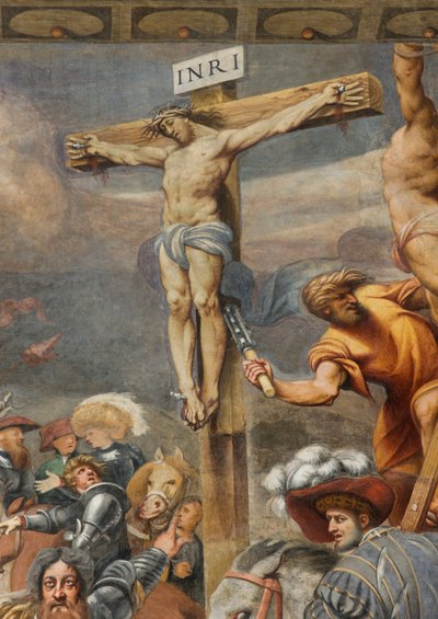 Counterfaccata, Crucifixion (1520-21) (Detail) by Giovanni Antonio Pordenone