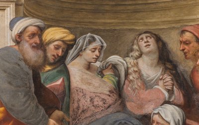 Counterfaccata, IL Pordenone, Deposition 1522 (detail) by Giovanni Antonio Pordenone