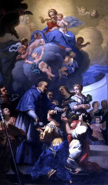 St. Nicholas Distributes his Three Bags of Gold by Giovanni Antonio Pucci