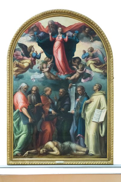 Dispute over the Immaculate Conception by Giovanni Antonio Sogliani