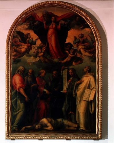 The Dispute of the Doctors of the Church over the Immaculate Conception by Giovanni Antonio Sogliani