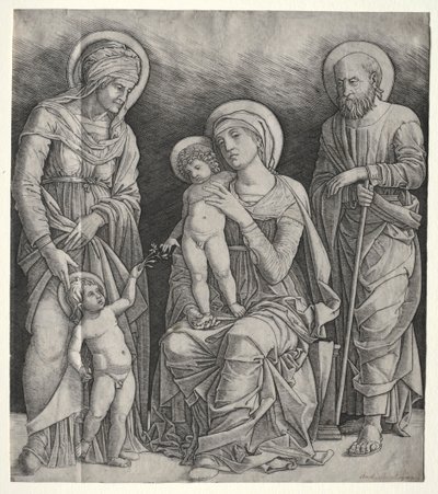 Holy Family with St. Elizabeth and the Infant St. John the Baptist by Giovanni Antonio da Brescia
