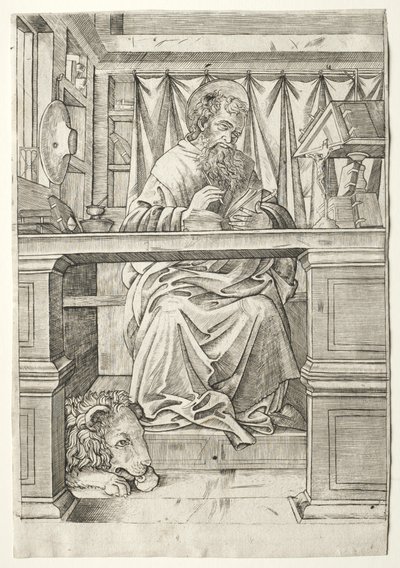 St. Jerome in His Study, c. 1510 by Giovanni Antonio da Brescia