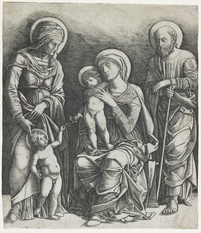 The Holy Family with the Infant Saint John, c.1495-1505 by Giovanni Antonio da Brescia