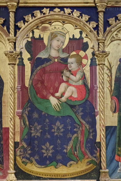 Madonna with Child among the saints Jerome, Benedict by Giovanni Antonio da Pesaro
