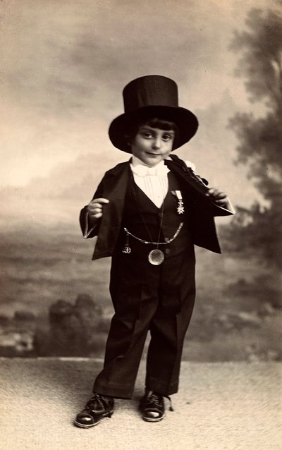 Portrait of a Child in Costume by Phillipe de Marlier