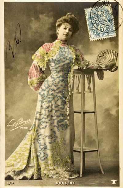 Postcard: Portrait of Arlette Dorgere/Nee Anna Mathilde Irma Jouve (1880 - 1965), comedian, dancer and singer by Phillipe de Marlier