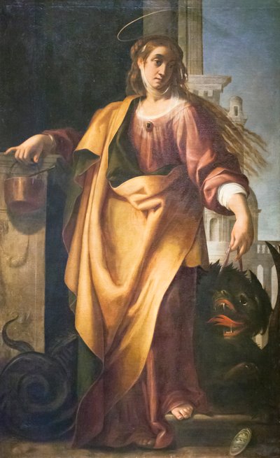 Saint Martha and the Tamed Dragon by Giovanni Baglione
