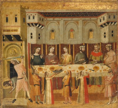 The Feast of Herod and the Beheading of the Baptist by Giovanni Baronzio