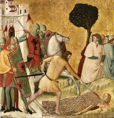 The Martyrdom of Saint Columba Scenes from the Life of Saint Columba by Giovanni Baronzio