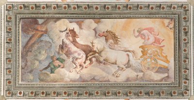 The Chariot of the Sun driven by Apollo, Apollo Loggia by Giovanni Battista and Cambiaso Luca Castello