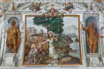 Ulysses and Minerva by Giovanni Battista Castello