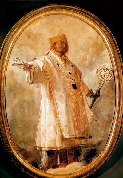 San Carlo Borromeo in Glory by Giovanni Battista  Crespi