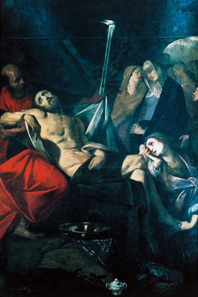 Deposition of Christ in Sepulchre by Giovanni Battista  Crespi
