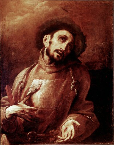 Saint Francois of Assisi in Ecstasy by Giovanni Battista  Crespi
