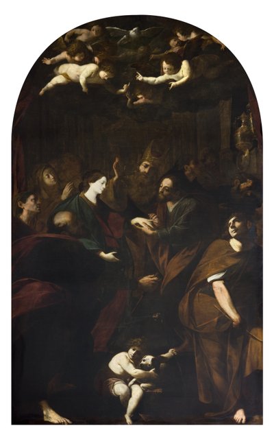 The Marriage of the Virgin by Giovanni Battista and Gherardini Melchiorre Crespi