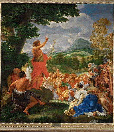 The Sermon of Saint John the Baptist by Giovanni Battista (1639-1709) Gaulli