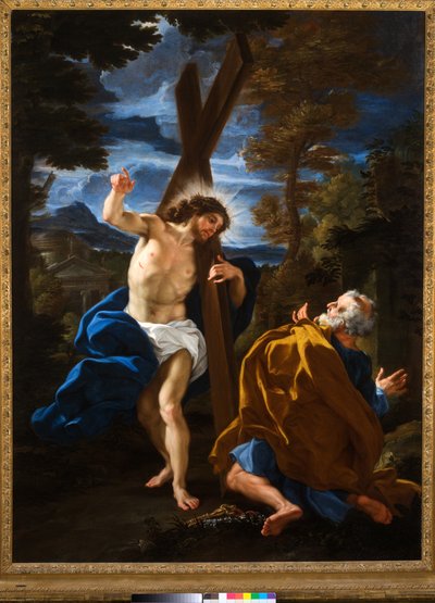 Domine, quo vadis? by Giovanni Battista (1639 1709) Gaulli