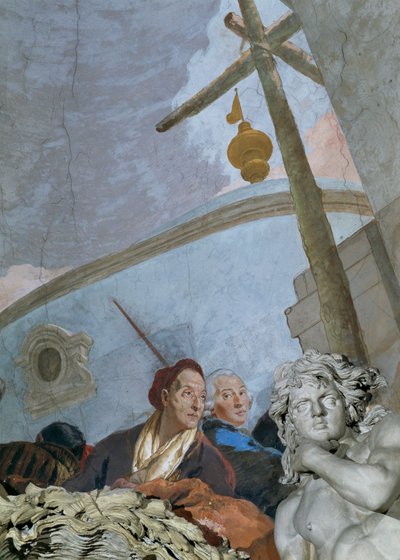 Self-Portrait of Tiepolo (detail) by Giovanni Battista (1696-1770) Tiepolo
