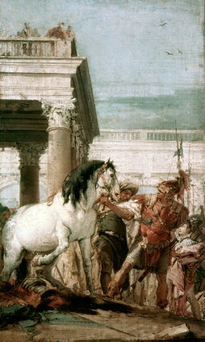 Alexander the Great and his horse Bucephala by Giovanni Battista (1696 1770) Tiepolo