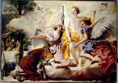 Apparition of the Three Angels to Abraham by Giovanni Battista Tiepolo