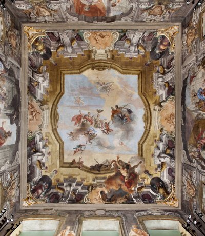 Ceiling of the Ballroom of the Dugnani Palace by Giovanni Battista (1696-1770) Tiepolo