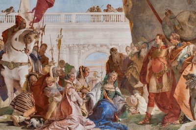 Continence of Alexander the Great (detail) by Giovanni Battista Tiepolo