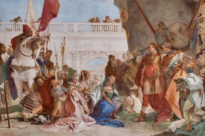 Continence of Alexander the Great (detail) by Giovanni Battista Tiepolo